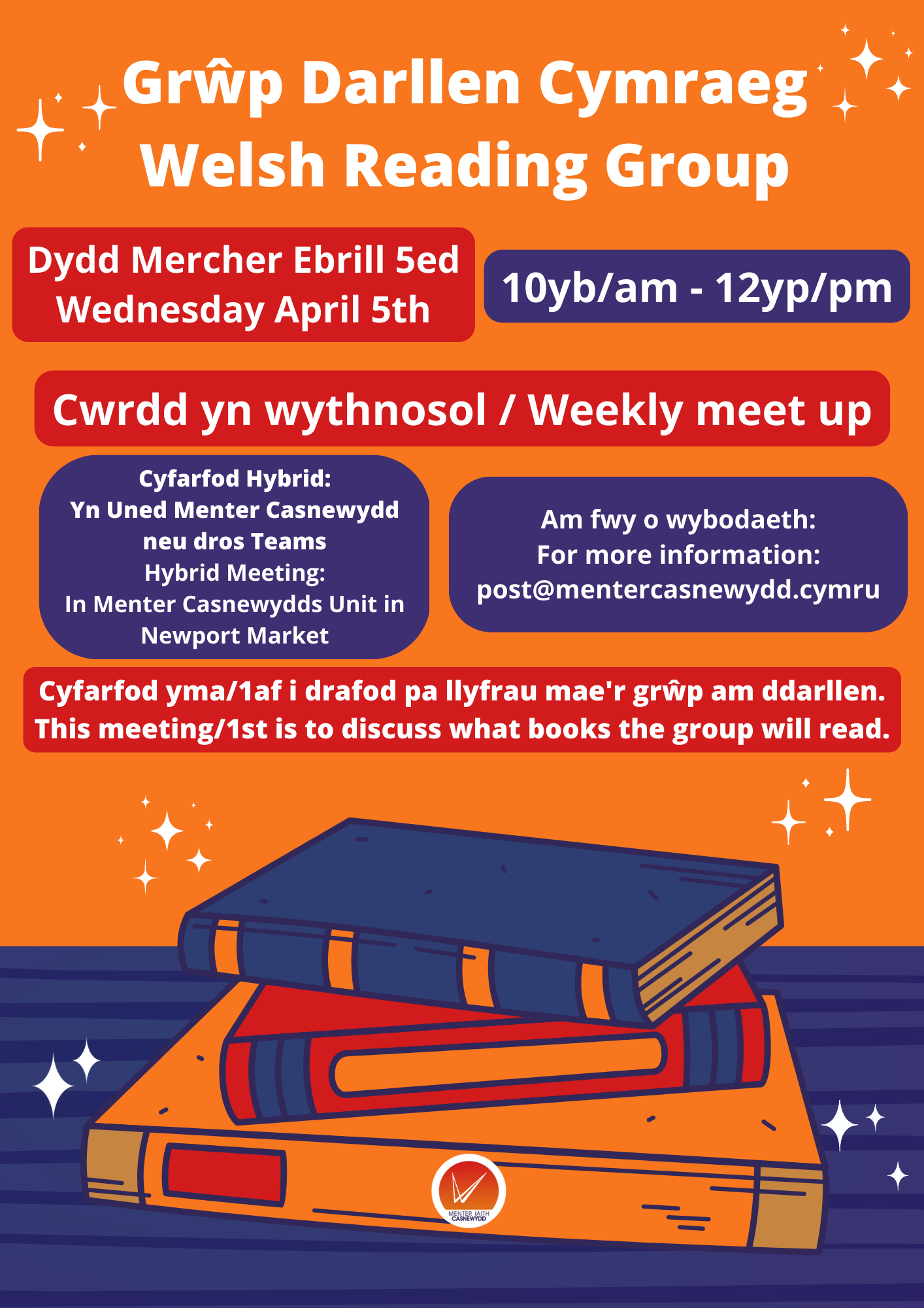 Grŵp Darllen Cymraeg Poster